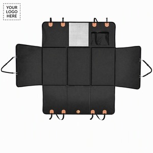 Produit # 003 - Housse de siège auto pour chien, imperméable, avec fond rigide en bois, extension de siège arrière, coussin résistant aux rayures, 400 lbs, OEM - Product Image 1