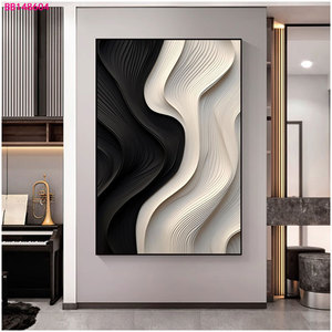 Directamente de fábrica moderno 3D Neutral decoración del hogar arte de la pared pintado a mano óleo sobre lienzo impresión Digital ilustraciones Core - Product Image 2