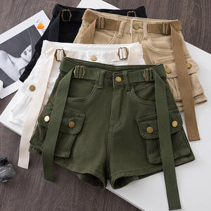 Ropa de trabajo de verano, pantalones cortos de mezclilla para mujer, versiones coreanas, pantalones cortos de baile de cintura alta adelgazantes, tendencia de moda corta y adelgazante - Product Image 2