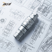 Connecteur hydraulique rapide à verrouillage fileté DN6.3 1/4 G CVV, interchangeable, série Parker QPHA INTEVA205