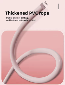 Cuerda para Saltar con Rodamientos de Bolas, Cuerda de Velocidad Rápida con Cable y Asas de Espuma Viscoelástica, Ideal para Hacer <span class=keywords><strong>Ejercicio</strong></span>, 3M*5mm/6mm - Product Image 4