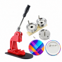 Nouvelle machine manuelle de fabrication de badges en plastique 58 mm avec moule interchangeable pour restaurant, fabrication de badges en plastique + aimant souple 220V/110V