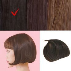 Extensions de cheveux Remy noirs naturels pour femmes fermeture de Base en soie de peau fine de haute qualité Technique PU mode indienne peau Mono Bangs - Product Image 1