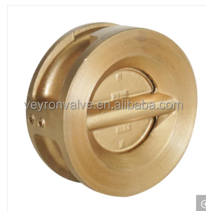 Ngang/Dọc Cài Đặt Brass C954 Chất Liệu Dn40-DN300 Pn16 Kép Tấm Không Trở Lại Một Cách Đúp Đĩa Kiểm Tra Van - Product Image 5
