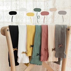 Pantalones Ajustados de Algodón Fino Personalizados al por Mayor para Niñas, de Moda para Primavera Verano - Product Image 1