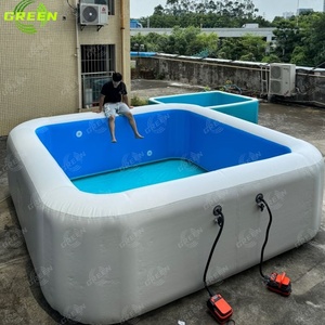 Inflatable nổi nền tảng hồ bơi thuyền bến cảng nước nệm nổi phao Dock nền tảng hồ bơi với chỗ ngồi - Product Image 5
