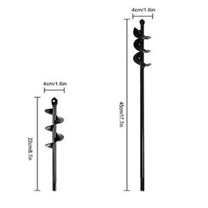 Horticultural Tanaman Putar Auger Spiral Tanah Melonggar Auger Bit Kebun Sayuran Alur Pendek Batang Putar Auger Bit - Product Image 4