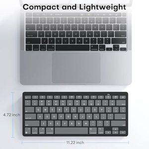 Teclado Inalámbrico Ultra Delgado OEM ODM para <span class=keywords><strong>Sistemas</strong></span> Operativos Compatibles, Tamaño Compacto, Bluetooth Estable, Ángulo <span class=keywords><strong>de</strong></span> Inclinación Ergonómico, Auto Sl - Product Image 3