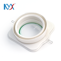 Clapet anti-retour en plastique moderne et minimaliste pour chauffage de salle de bain, pour ventilation domestique, à simple/double ouverture, avec amortisseur de reflux