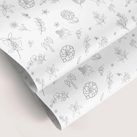 Papier de soie jetable personnalisé de qualité supérieure avec logo imprimé, finition douce au toucher, idéal pour chaussures et vêtements de luxe, pour une déballage ultime