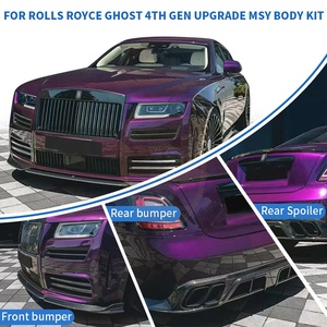 Kit de carrosserie de conversion en fibre de carbone de style MSY pour Rolls Royce Ghost 4ème génération 2021-2024, pare-chocs avant, aileron arrière, embouts d'échappement - Product Image 4