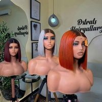 Peluca Bob con Cierre de Encaje HD 5x5 sin Pegamento, Doble Trama, Lisa, de Cabello Humano, Proveedores de Pelucas Frontales de Encaje al por Mayor, Pelucas de Cabello Vietnamita Virgen