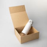 Boîtes en carton rigide noir, brun et blanc personnalisées avec logo en relief, emballage en papier, couleur et design personnalisables