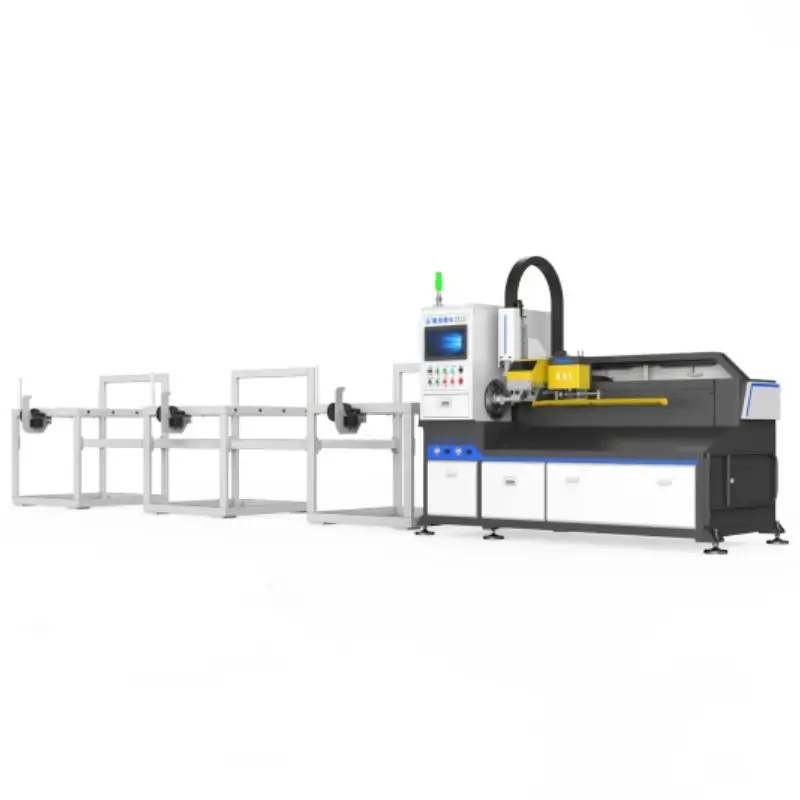 Máquina de corte a laser 3D para tubos de aço e metal CNC, 3000w, carregamento manual, alta precisão