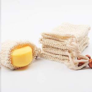 Gant de toilette en chanvre et sisal écologique personnalisé, brosse ovale durable, loofah emballé en vrac pour la douche, brosses de bain écologiques, éponges - Product Image 3