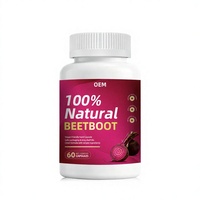 Offre Spéciale : Capsules de Betterave Riches en Nitrites pour Soutenir la Circulation Énergétique – Complément Santé en Gros, Marque Privée OEM/ODM