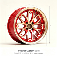 Jantes en alliage forgé monobloc VIP JDM 20 et 21 pouces, style riveté en deux parties, disponibles en deux pièces, compatibles avec LS Crown Q70 S Class GS