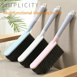 Brosse de nettoyage de lit en silicone écologique pour la maison, avec long manche, pour dépoussiérer canapé et tapis, à poils doux, balai de lit mignon - Product Image 1