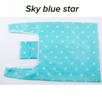 Sac de shopping pliable écologique en tissu Oxford 210D imperméable, sac de rangement portable réutilisable, style tendance, sac avec logo personnalisé