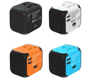 4 en 1 US EU UK AU 4in1 Todo en uno Adaptador universal de viaje mundial Convertidor de adaptador inteligente de viaje múltiple en todo el mundo Cargador de pared - Product Image 3