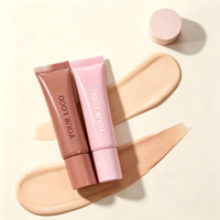 Tube cosmétique à presser avec logo personnalisé, tube en plastique vide pour fond de teint, crème BB et correcteur, tube pour lotion corporelle