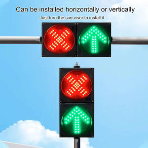 Luces de Tráfico LED de Advertencia de Seguridad Peatonal para Cruce Peatonal, con Instalación Fija, Alimentadas por Batería, de 250 mm, Personalizables - Product Image 4