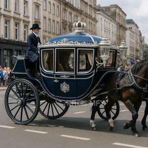 Nuevo y Exclusivo Carro Eléctrico Real en Venta, Estilo Vintage, para Bodas y Turismo, Carroza para Caballos - Product Image 4