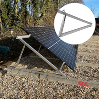Support de montage de panneau solaire triangulaire réglable en alliage d'aluminium pour toit
