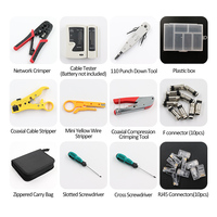 Kit de réparation réseau du fabricant chinois – Pince à sertir modulaire multifonctionnelle RJ45, testeur de câble LAN, coupe-câble, dénudeur FTTH