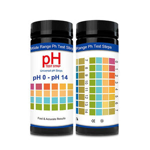 แผ่นทดสอบค่า <span class=keywords><strong>pH</strong></span> แบบสากลขายดีที่สุด ช่วงเต็ม 0 - 14 สำหรับการวัดความเป็นด่างและเป็นกรด - Product Image 2