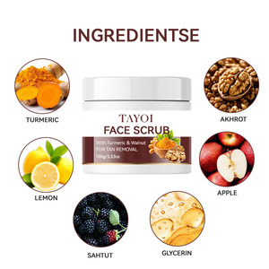 <span class=keywords><strong>Exfoliante</strong></span> <span class=keywords><strong>Facial</strong></span> y Corporal Natural de Nuez, <span class=keywords><strong>Exfoliante</strong></span> <span class=keywords><strong>Facial</strong></span> de Cúrcuma para Reducir la Opacidad, el Acné y Unificar el Tono de la Piel - Product Image 2