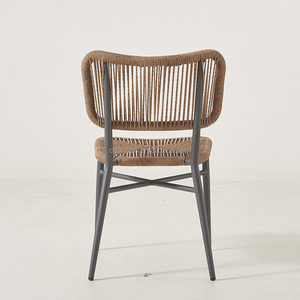 Muebles para Hostelería, Silla de Bistró de Aluminio y Ratán de Diseño Moderno, Sillas de Comedor para Exteriores para Restaurantes y Bares - Product Image 4