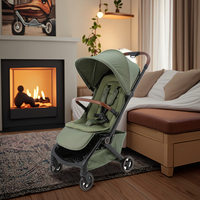 Nouvelle arrivée Abon BS6020 Poussette bébé pliable à une main en alliage d'aluminium à 3 plis, légère, de la naissance à 22 kg, EN1888