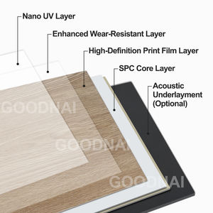 <span class=keywords><strong>Plancher</strong></span> SPC imperméable à l'eau, aspect <span class=keywords><strong>bois</strong></span>, système de clic, nouveau type, sain et sans formaldéhyde, <span class=keywords><strong>plancher</strong></span> de luxe - Product Image 5