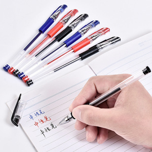 Bolígrafo de Gel con Tinta Negra, Azul y Roja, Punta de Acero Inoxidable, Cuerpo de Plástico, para Oficina y Escuela, Modelo AY233 - Product Image 1
