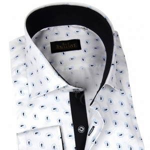 Camisa azul de lunares para hombre - Product Image 2