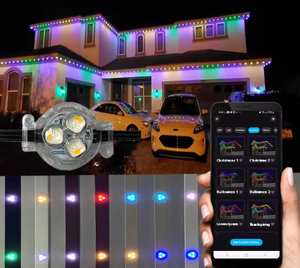 Hot bán 12V 0.96 Wát <span class=keywords><strong>RGBW</strong></span> pixel <span class=keywords><strong>Led</strong></span> Ngoài Trời Đèn giáng sinh không thấm nước IP68 đánh giá vĩnh viễn 30 mét RGB chiếu sáng - Product Image 4