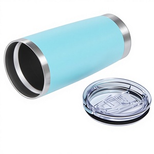 20oz Custom Logo Matte Double Wall Stainless Steel Vacuum Insulated Coffee Tumbler with <b>LED</b> Temperature Display and BPA Free Lid - Product Image 1