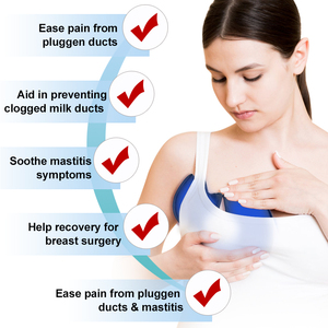 Compresa de Gel de Licra para Senos, Fría y Caliente, para Lactancia, Alivio de la Congestión y la <span class=keywords><strong>Mastitis</strong></span>, Reutilizable - Product Image 2