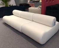 Canapé modulable une place au design moderne et créatif, dossier amovible en tissu éponge, idéal pour la maison, le salon, l'hôtel, la villa