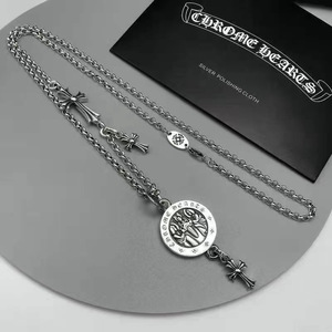 Collar Unisex <span class=keywords><strong>CH</strong></span> de Cobre con Colgante de Espada de Ángel Personalizado, Estilo Punk Retro Hip-Hop, a la Moda - Product Image 3