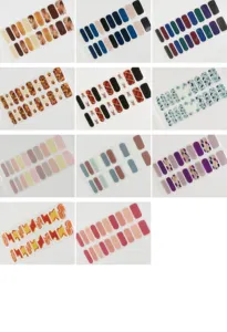 Factory Price Semi硬化したGel Nails Design Long持続Gel Polish Strips Customized Design Korea新製品OEM