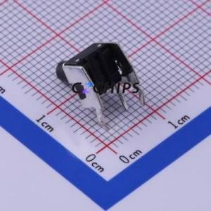TS-1002N-09026 Tactile Switch Through hole,6x7.5mm Switch Single Pole Single Throw Round Button Right Angle Insert 7.5mm - Product Image 2