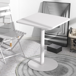 Jiuyi balcón pequeña <span class=keywords><strong>mesa</strong></span> cuadrada Simple hogar <span class=keywords><strong>mesa</strong></span> de comedor <span class=keywords><strong>mesa</strong></span> de centro comercial para la tienda de té de la leche restaurante - Product Image 2