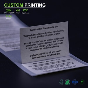 Étiquettes 4x6 en vinyle TPU adhésif imperméable Quagen Gold pour chaussures <span class=keywords><strong>de</strong></span> soins infirmiers, distributeur automatique, parfum personnalisé, textile, étiquette IML - Product Image 1