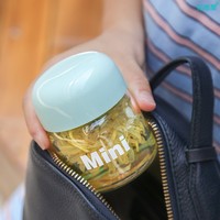 Nouveau Mini mignon frais Simple Portable 150ml bouteille d'eau en verre Borosilicate étudiant bouteille en verre pour eau jus de fruits