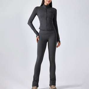 Huili الشركة المصنعة Oem عالية الجودة تجريب سحاب قطعتين يغطي الرجل مجموعات الملابس الرياضية النسائية مجموعات Activewear للنساء - Product Image 6