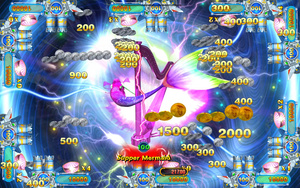 Oyun odası balık Çin balık için yeni oyun masası oyun tahtası denizkızı prenses - Product Image 4