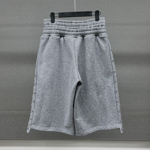 กางเกงขาสั้นเบอร์มิวดาสำหรับผู้ชายกางเกงขาสั้นซับเหงื่อทำจากผ้าฝ้ายประดับพลอยเทียมทันสมัยสำหรับฤดูร้อน - Product Image 2