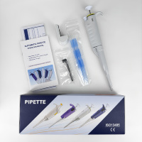 Pipette de laboratoire monocanal automatique réglable à volume fixe